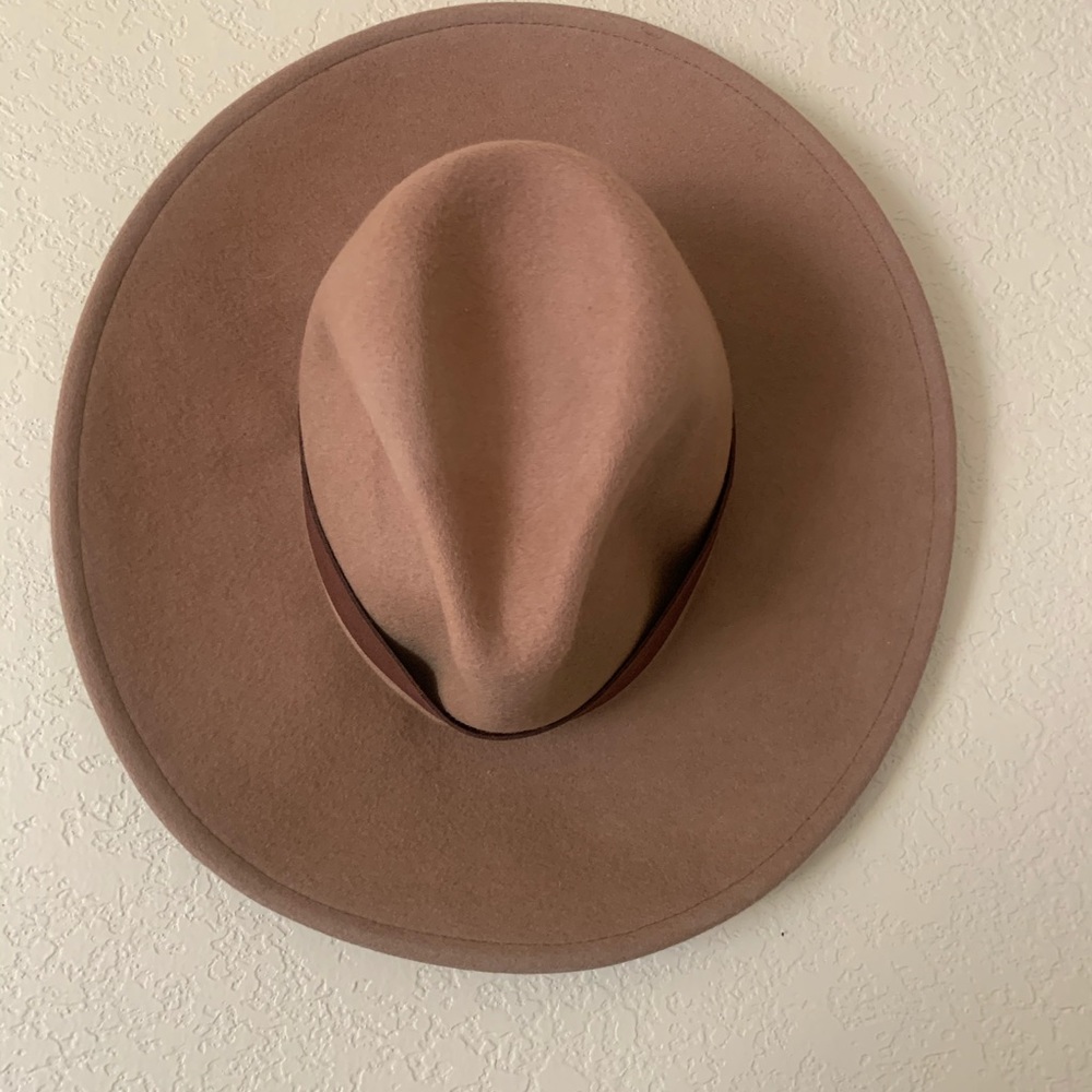 COPY - Tan Free People Wide Brimmed Felt Hat